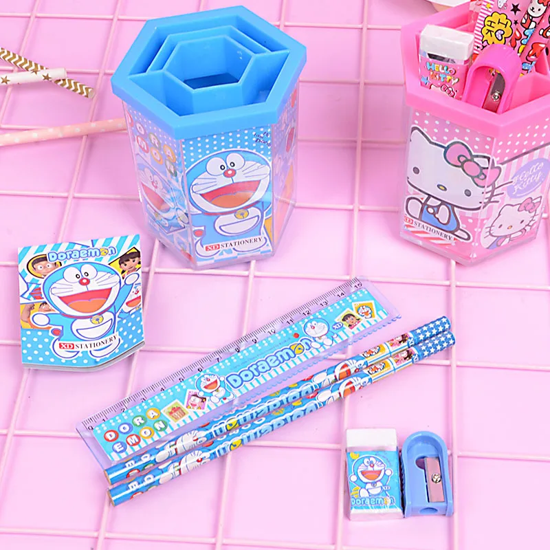 Gift Box Kindergarten School Opens Prize Learning Supplies Children Birthday Cartoon Stationery Suit Organizer Plastic | Дом и сад