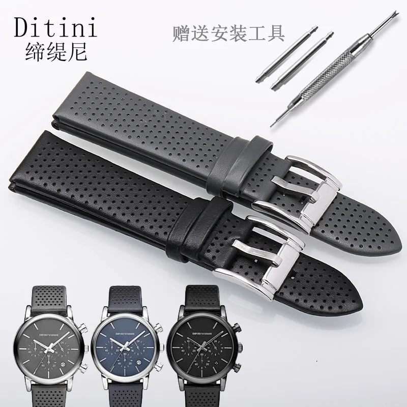 Cow leather watchband for AR1735 1736 1737 men watch strap 20mm black watch accessories
Cow leather watchband for AR1735 1736 1737 men watch strap 20mm black watch accessories