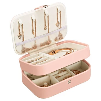 Portable Women Jewelry Box Storage Organizer Girls Travel 2-Layer Rectangle Earrings Ring Necklace Carrying Case Gift Boxes
Portable Women Jewelry Box Storage Organizer Girls Travel 2-Layer Rectangle Earrings Ring Necklace Carrying Case Gift Boxes