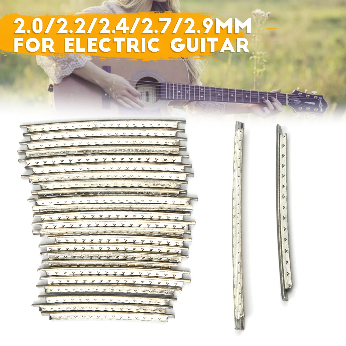 1set Acoustic Electric Guitar Nickel-copper Alloy Fret Wire 2.0/ 2.2/ 2.4/ 2.7/ 2.9mm For Guitar Bass Parts & Accessories
1set Acoustic Electric Guitar Nickel-copper Alloy Fret Wire 2.0/ 2.2/ 2.4/ 2.7/ 2.9mm For Guitar Bass Parts & Accessories