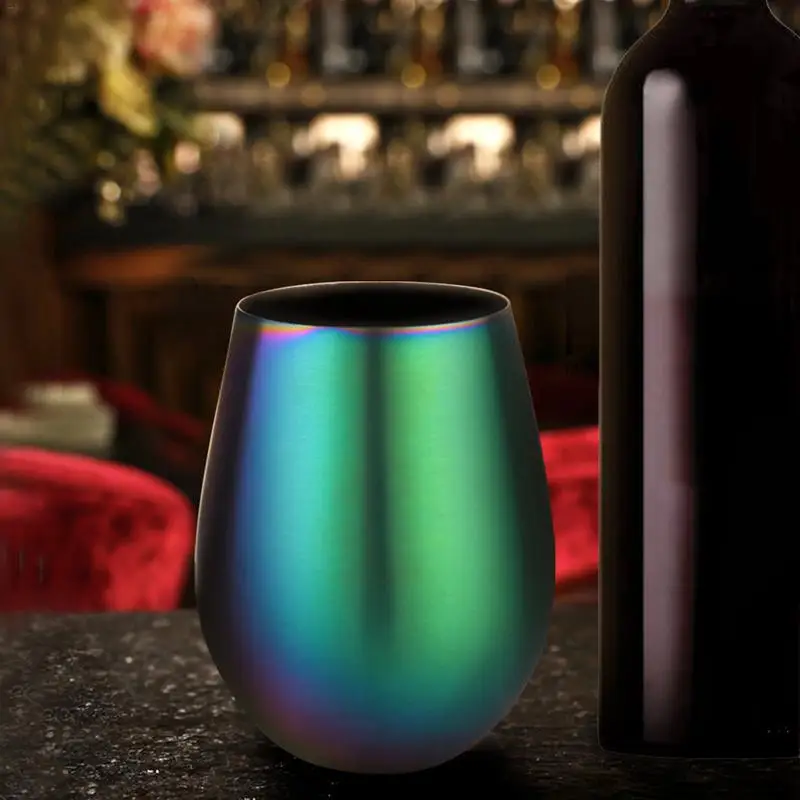 Rainbow Wine Cup Stemless Stainless Steel Big Belly Glass Beer Mug Decoration For Birthday Party Weddings
Rainbow Wine Cup Stemless Stainless Steel Big Belly Glass Beer Mug Decoration For Birthday Party Weddings
