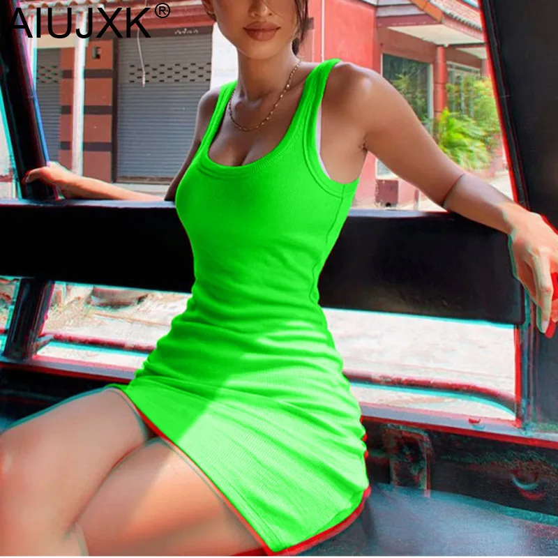 AIUJXK 2019 Summer 2019 New Arrival Women Neon Dress Fashion Spaghetti Strap Bodycon Dress Woman Sleeveless Casual Short Dresses
AIUJXK 2019 Summer 2019 New Arrival Women Neon Dress Fashion Spaghetti Strap Bodycon Dress Woman Sleeveless Casual Short Dresses