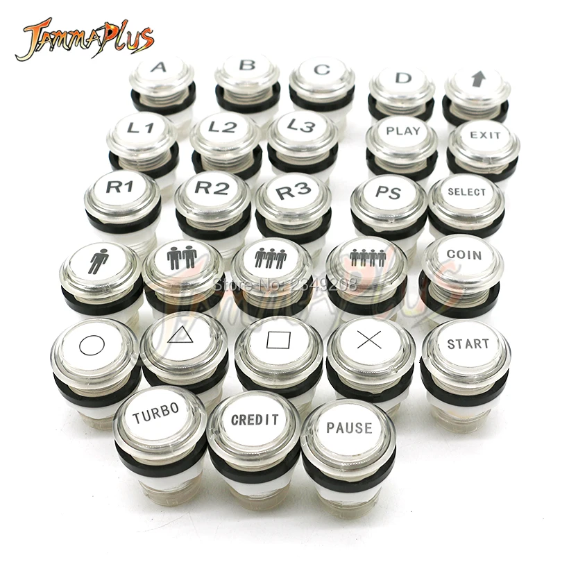 PLAY PS SELECT COIN 1 /2 Player START 5V 12V 33mm LED Light Illuminated Clear Push Button With Micro Switch Arcade Game DIY
PLAY PS SELECT COIN 1 /2 Player START 5V 12V 33mm LED Light Illuminated Clear Push Button With Micro Switch Arcade Game DIY