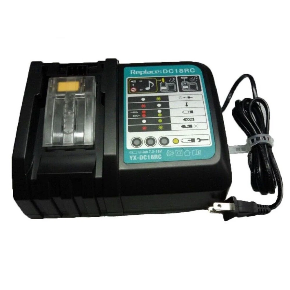 Dc18Rct Replacement Li-Ion Battery Charger 6A Charging Current For Makita 14.4V 18V Bl1830 Bl1430 Bl1850 Dc18Rc Dc18Ra Power T
Dc18Rct Replacement Li-Ion Battery Charger 6A Charging Current For Makita 14.4V 18V Bl1830 Bl1430 Bl1850 Dc18Rc Dc18Ra Power T