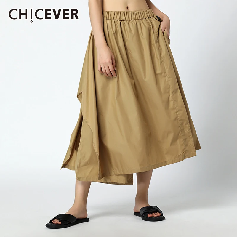 CHICEVER Irregular Trousers For Women Wide Leg Pant Loose Oversize Elastic High Waist Summer Ankle Length Women Fashion 2018
CHICEVER Irregular Trousers For Women Wide Leg Pant Loose Oversize Elastic High Waist Summer Ankle Length Women Fashion 2018