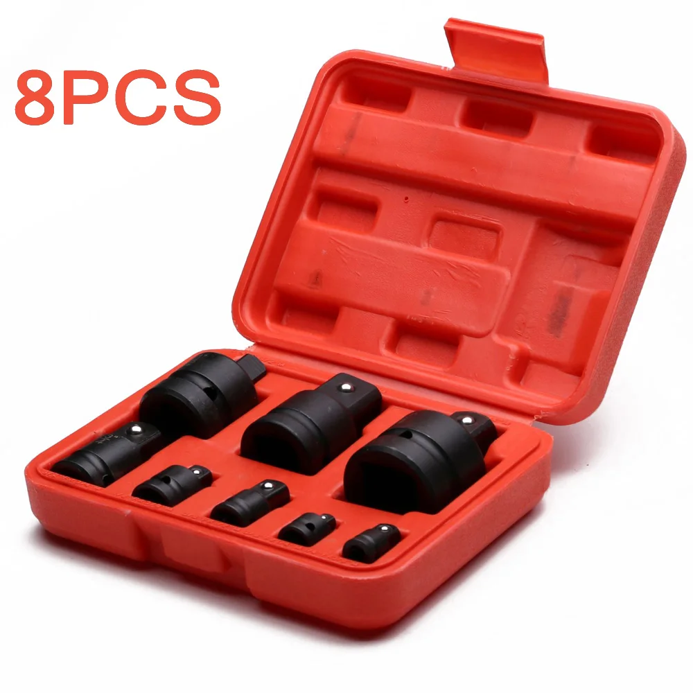 8pcs/Set Black Pneumatic Sleeve Socket Adapter With Steel Ball Convertor in Case
8pcs/Set Black Pneumatic Sleeve Socket Adapter With Steel Ball Convertor in Case