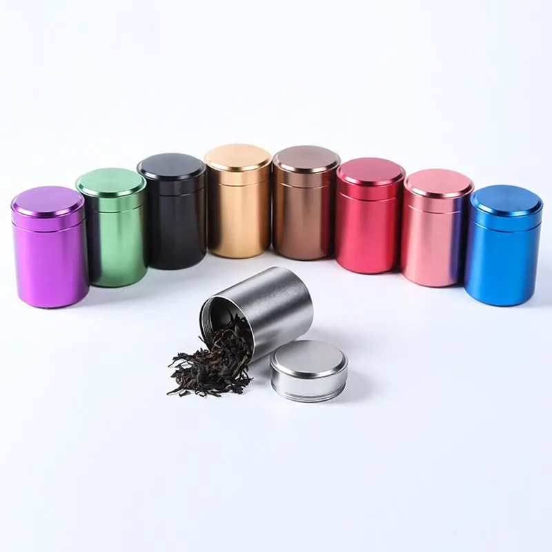 80ML Portable Multi-Color Tea Caddy Kung Fu Tea Sealed Cans Dried Fruit Collection Alloy Travel Portable Seal Tea Box Cans
80ML Portable Multi-Color Tea Caddy Kung Fu Tea Sealed Cans Dried Fruit Collection Alloy Travel Portable Seal Tea Box Cans