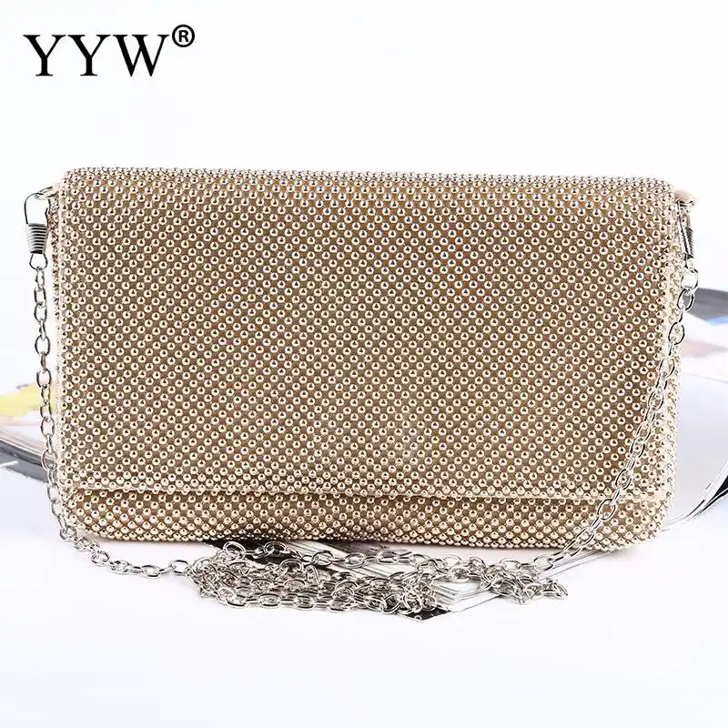 gold prom bag