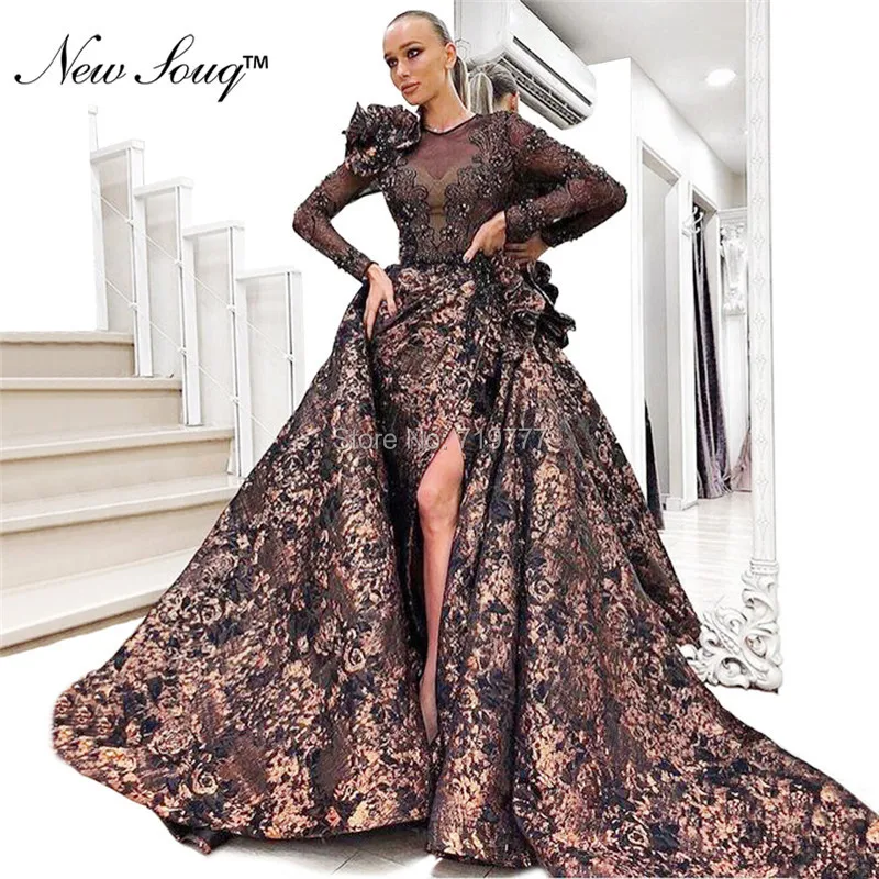 Saudi Arabic Muslim Elegant Evening Dresses With Detachable Train 2019 Party Dress For Women Dubai Caftan Long Sleeve Prom Gown
Saudi Arabic Muslim Elegant Evening Dresses With Detachable Train 2019 Party Dress For Women Dubai Caftan Long Sleeve Prom Gown