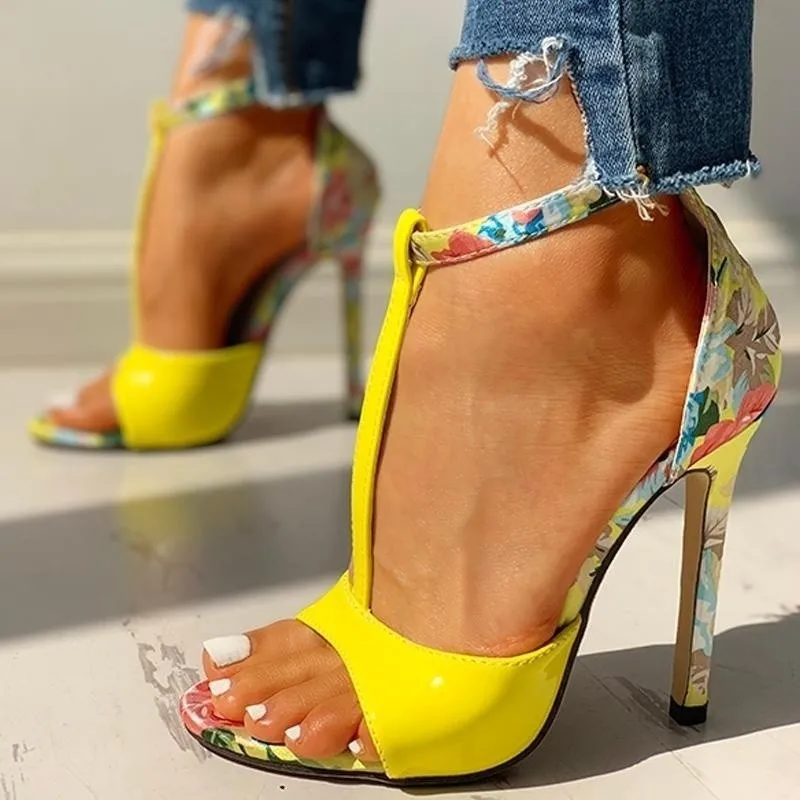 High Heel Sandals Women Summer Color Matching Sling with Super Fish Party Dress Shoes Floral Strap Shoes Open Toe Sandals
High Heel Sandals Women Summer Color Matching Sling with Super Fish Party Dress Shoes Floral Strap Shoes Open Toe Sandals