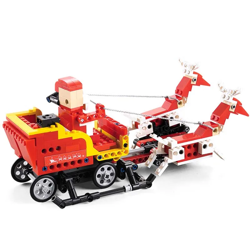 Cada Double E 439PCS 2 In 1 Santa Claus Transformation Sled Car 0.36KM/H Children Building RC Block Assemble Electric Toy Kid
Cada Double E 439PCS 2 In 1 Santa Claus Transformation Sled Car 0.36KM/H Children Building RC Block Assemble Electric Toy Kid