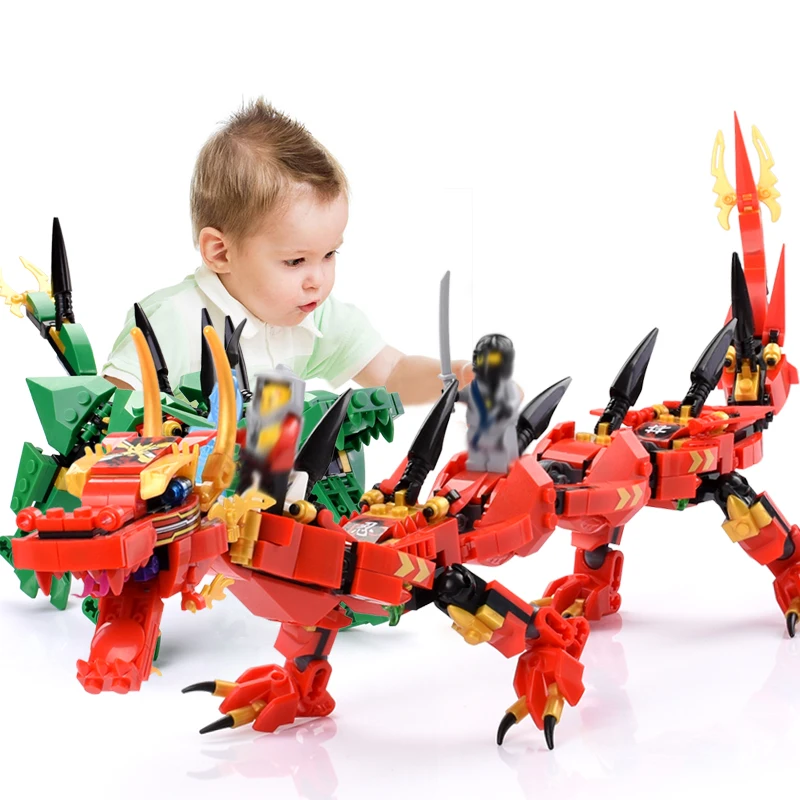 KACUU 947+pcs Ninja Dragon Knight Building Blocks Compatible Legoed Ninjago Technic DIY Bricks Dinosaur Toys For Children
KACUU 947+pcs Ninja Dragon Knight Building Blocks Compatible Legoed Ninjago Technic DIY Bricks Dinosaur Toys For Children