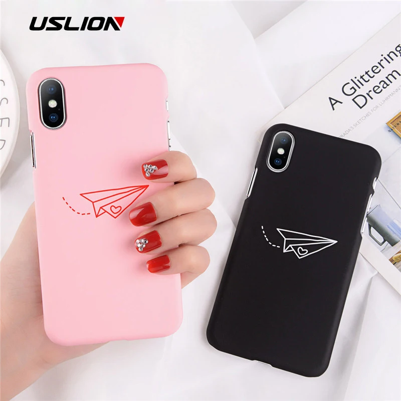 USLION Paper Airplane Half-wrapped Phone Case For iPhone X 8 7 Plus Hard Cases For iPhone 8 7 6 6S Plus Hard PC Plastic Cover
USLION Paper Airplane Half-wrapped Phone Case For iPhone X 8 7 Plus Hard Cases For iPhone 8 7 6 6S Plus Hard PC Plastic Cover