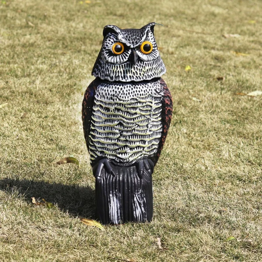 Outdoor Hunting Plastic Fake Owl Crow Decoys Garden Yards Ornaments Scarecrow Pest Deterrent Repeller Garden Bird Scarecrow
Outdoor Hunting Plastic Fake Owl Crow Decoys Garden Yards Ornaments Scarecrow Pest Deterrent Repeller Garden Bird Scarecrow