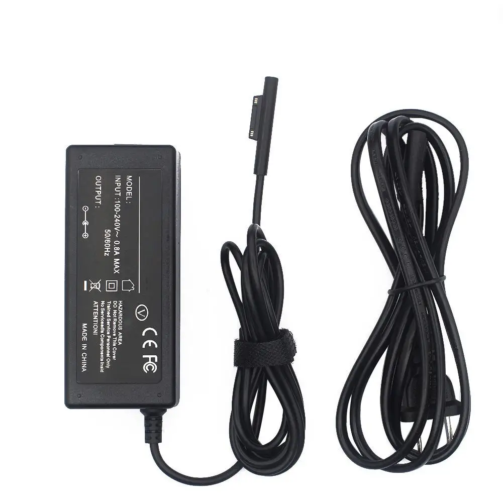 AC 100-240V Power Supply Adapter Charger Cable for Microsoft Surface Pro 6/5/4/3 SHOOT
AC 100-240V Power Supply Adapter Charger Cable for Microsoft Surface Pro 6/5/4/3 SHOOT