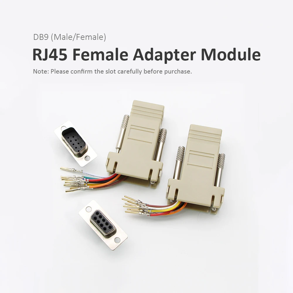 Переходник от RJ45 до последовательного порта Мама DB 9 контактный модуль 8P8C