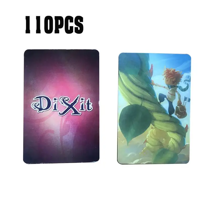 110Pcs For Dixit Single Deck Cards Game Original Back Original Version Card Party Board Game Amazing Playing Cards Table Game
110Pcs For Dixit Single Deck Cards Game Original Back Original Version Card Party Board Game Amazing Playing Cards Table Game