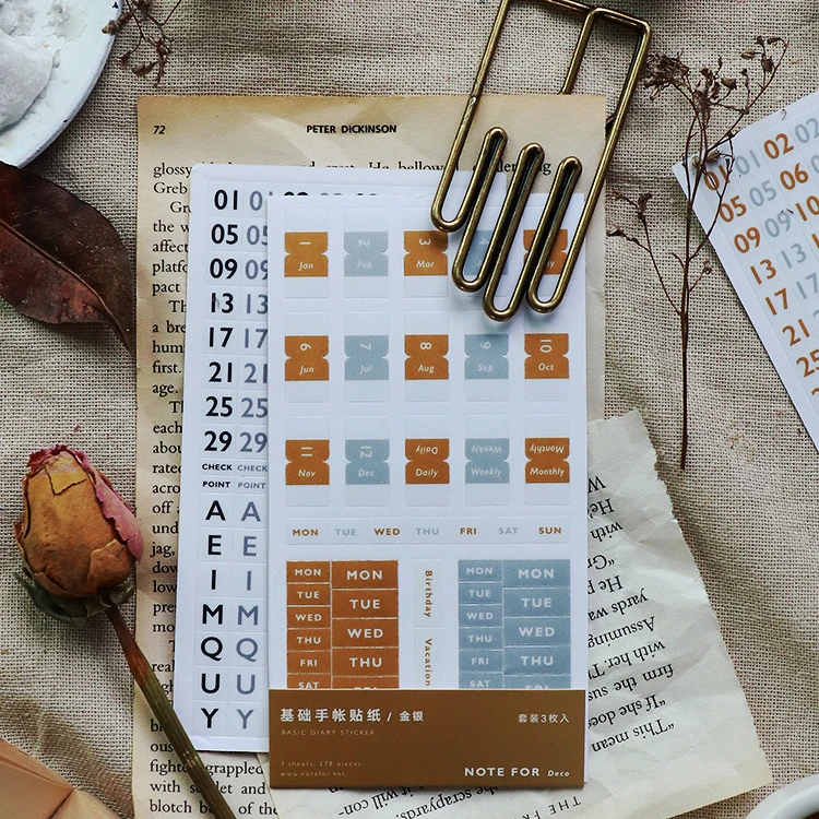 3 sheets/pack Colored mm6 Tap Monthly mm6 mm7 Date Marker Label for Diary Book Notebook School Creative Bookmark
3 sheets/pack Colored mm6 Tap Monthly mm6 mm7 Date Marker Label for Diary Book Notebook School Creative Bookmark
