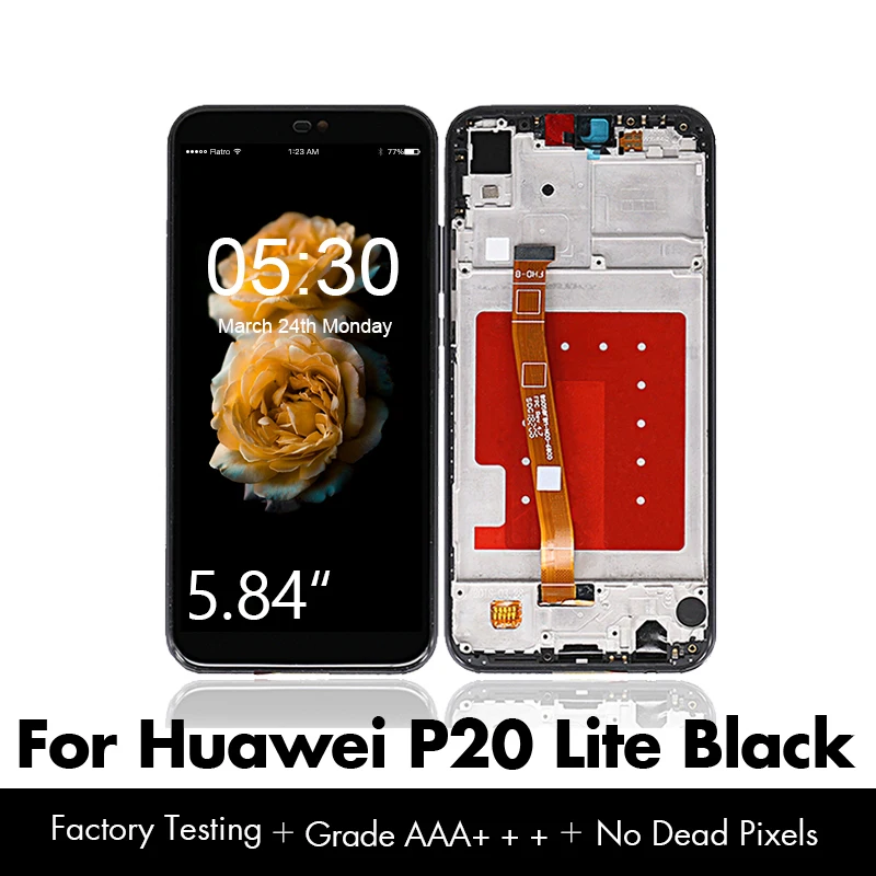 LCD with Frame for Huawei P20 Lite LCD Display Screen P20 Lite Display Digitizer Assembly 5.84 inch 100% Tested Free Shipping
LCD with Frame for Huawei P20 Lite LCD Display Screen P20 Lite Display Digitizer Assembly 5.84 inch 100% Tested Free Shipping