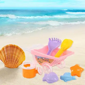 Beach Toy Trolley 7pcs of Net Bag Child Summer Beach Play Sand Water Tools New Beach Toy Trolley 7 Piece Set Gift for Children
Beach Toy Trolley 7pcs of Net Bag Child Summer Beach Play Sand Water Tools New Beach Toy Trolley 7 Piece Set Gift for Children