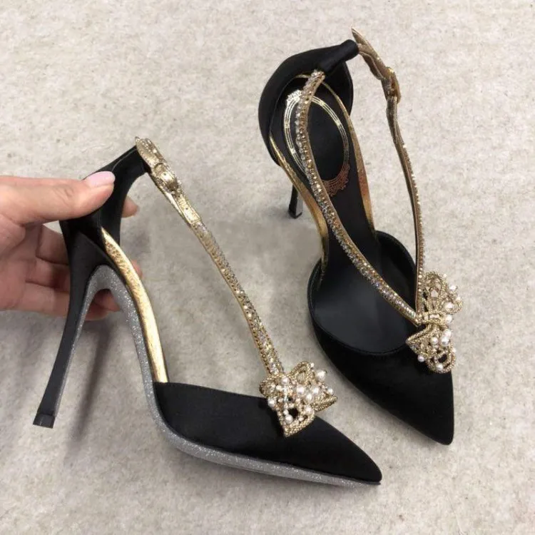 Carole Levy 2019 New Fashion Sandals Pointed Toe Thin Heels Black Sexy Genuine Leather Crystal Stilettos Dress Pumps Female Shoe
Carole Levy 2019 New Fashion Sandals Pointed Toe Thin Heels Black Sexy Genuine Leather Crystal Stilettos Dress Pumps Female Shoe