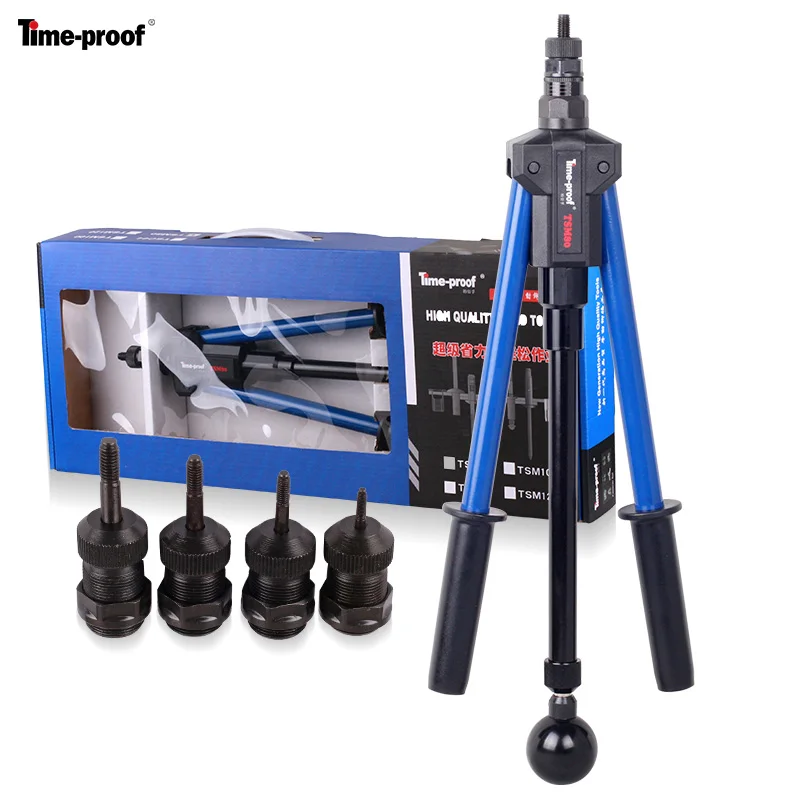 Time-proof M3-M8 Hand Nut Riveter Blind Rivet Nut Tool Gun Rivnut Manual Nut Riveting Tool Accurate Stroke Setting TSM80
Time-proof M3-M8 Hand Nut Riveter Blind Rivet Nut Tool Gun Rivnut Manual Nut Riveting Tool Accurate Stroke Setting TSM80