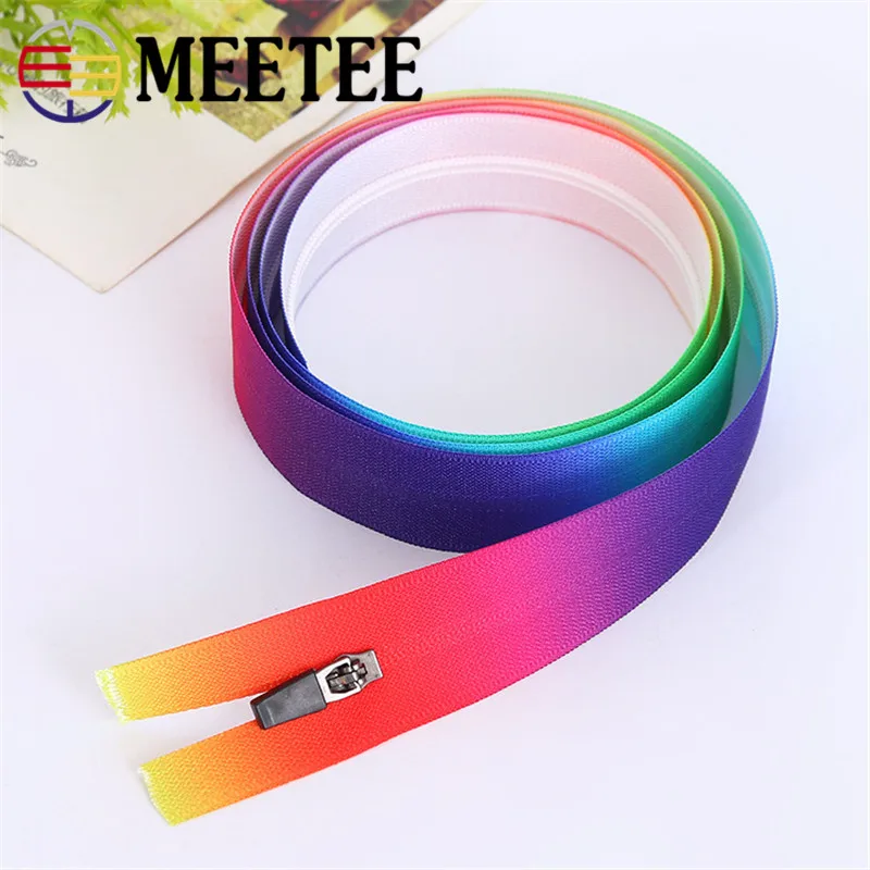 Meetee 5yards 3# 5# Nylon Open-End Waterproof Zippers For Sewing DIY Colorful Zip Sewing Sports Coat Clothes Available ZK545 
Meetee 5yards 3# 5# Nylon Open-End Waterproof Zippers For Sewing DIY Colorful Zip Sewing Sports Coat Clothes Available ZK545