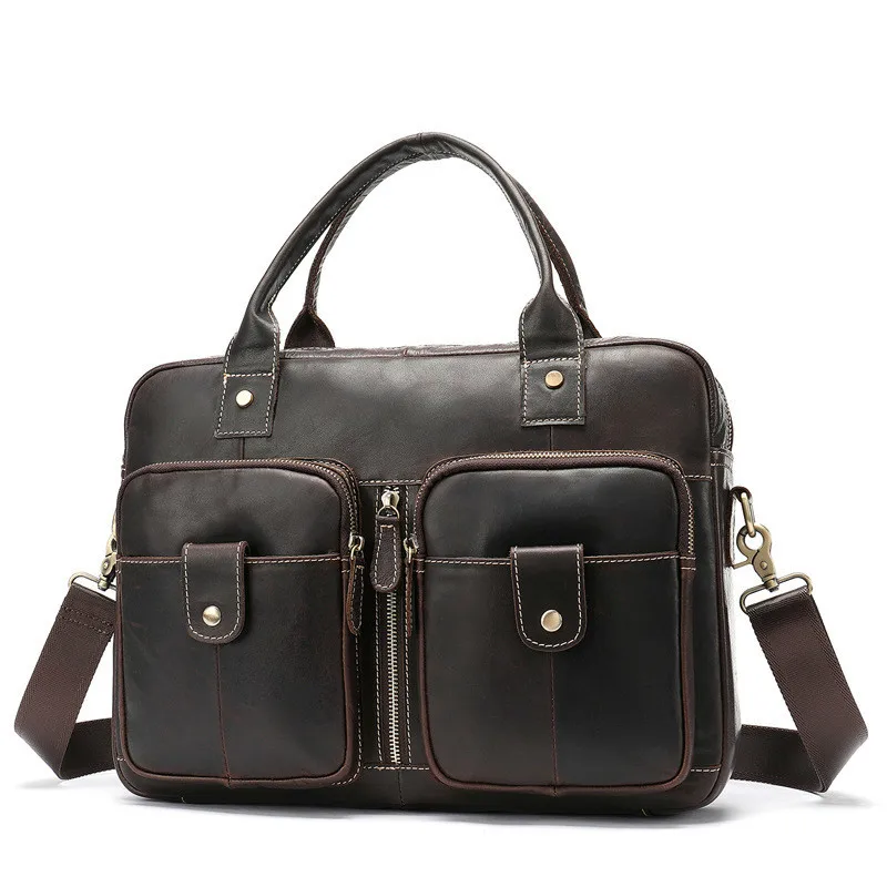 New Genuine Leather Men's Bag Retro Locomotive Briefcase Leather Casual Men's Shoulder Bag Cross Section Men's Handbag (Presale)
New Genuine Leather Men's Bag Retro Locomotive Briefcase Leather Casual Men's Shoulder Bag Cross Section Men's Handbag (Presale)