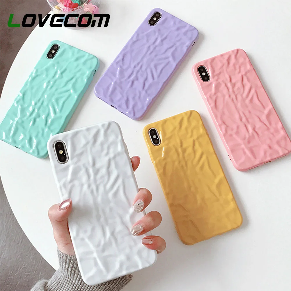 LOVECOM Fashion Convexity Tinfoil Texture Case For iphone X XS Max XR 6 6S 7 8 Plus Cute Candy Color Soft TPU Phone Back Cover
LOVECOM Fashion Convexity Tinfoil Texture Case For iphone X XS Max XR 6 6S 7 8 Plus Cute Candy Color Soft TPU Phone Back Cover