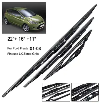 3Pcs/Set 22" +16"+11" Front Rear Windscreen Wiper Blades For Ford for Fiesta MK5 2001-2008 Finesse LX Zetec 3 Doors / 5 Doors
3Pcs/Set 22" +16"+11" Front Rear Windscreen Wiper Blades For Ford for Fiesta MK5 2001-2008 Finesse LX Zetec 3 Doors / 5 Doors