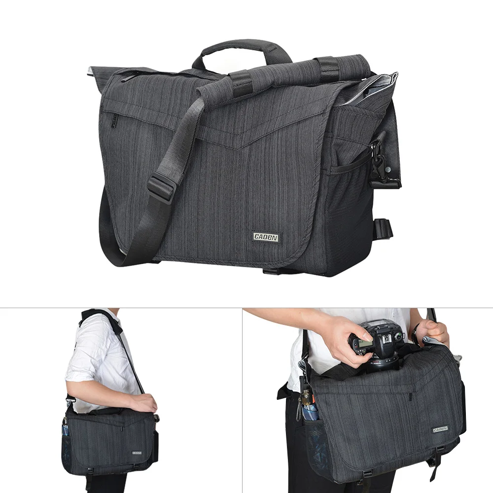 CADEN Multi-function SLR/DSLR Camera Shoulder Bag Waterproof Shockproof Travel Bag for Lens Tripod for Nikon Canon Sony Pentax
CADEN Multi-function SLR/DSLR Camera Shoulder Bag Waterproof Shockproof Travel Bag for Lens Tripod for Nikon Canon Sony Pentax