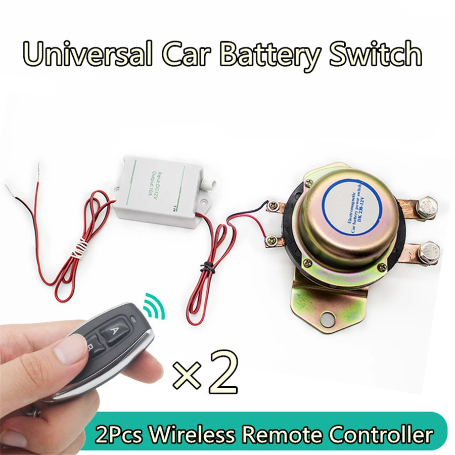Car Battery Switch Wireless Remote Control Disconnect Latching Relay Electromagnetic Solenoid Valve Terminal Master Kill System
Car Battery Switch Wireless Remote Control Disconnect Latching Relay Electromagnetic Solenoid Valve Terminal Master Kill System