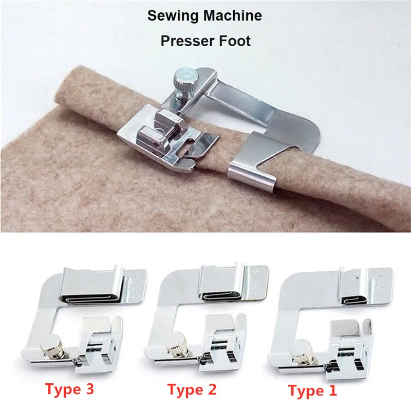 Craft Stainless Steel Crimp Tool Practical Rolled Hem Feet Sewing Machine Parts Presser Foot Hemming Cloth Strip Sewing tool
Craft Stainless Steel Crimp Tool Practical Rolled Hem Feet Sewing Machine Parts Presser Foot Hemming Cloth Strip Sewing tool