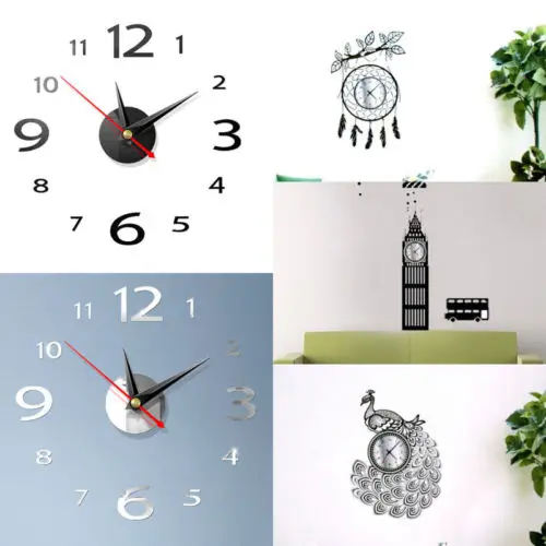 3D DIY Wall Clock Home Modern Decoration Crystal Mirror Stickers Home Decoration Living Room Quartz Needle
3D DIY Wall Clock Home Modern Decoration Crystal Mirror Stickers Home Decoration Living Room Quartz Needle