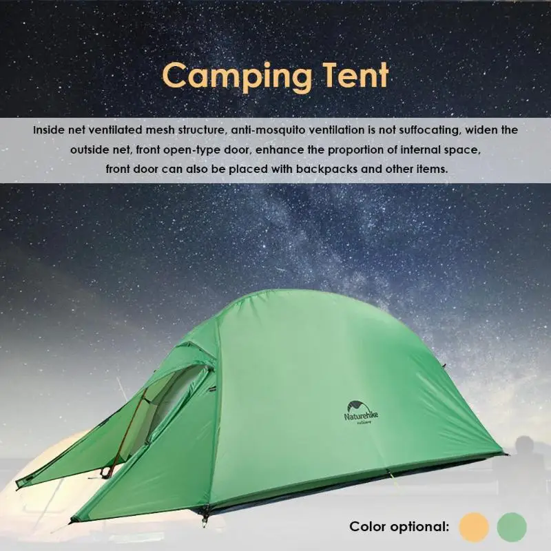 Ultralight Tent Camp Equipment 1 Person Outdoor Folding Thicken Dual Layer Single Windproof Rain and snow Mosquitor Camping Tent
Ultralight Tent Camp Equipment 1 Person Outdoor Folding Thicken Dual Layer Single Windproof Rain and snow Mosquitor Camping Tent