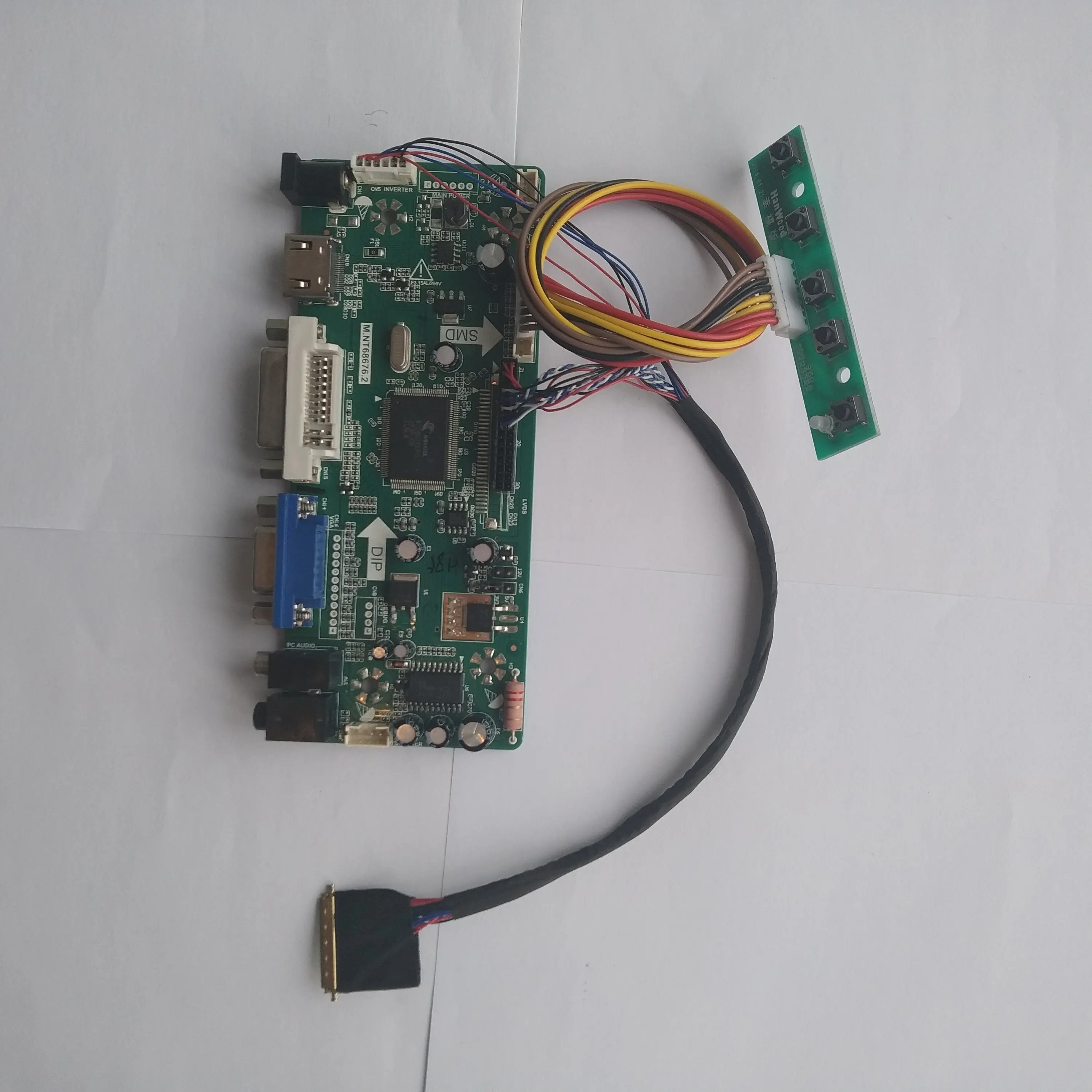 Плата драйвера аудиоконтроллера для ЖК экрана монитора 15 6 x светодиодный HDMI DVI