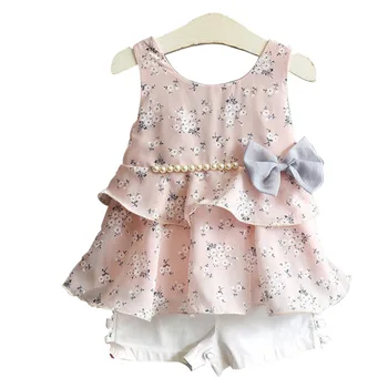 Girls Clothes Sets 2019 Summer Children Bow Chiffon Shirt+Shorts+Hat Kids Clothing 3 PCS Suit 2-7Y Baby Girl Clothes 
Girls Clothes Sets 2019 Summer Children Bow Chiffon Shirt+Shorts+Hat Kids Clothing 3 PCS Suit 2-7Y Baby Girl Clothes