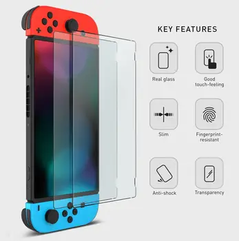 OSTENT 2 x Tempered Glass Film Screen Protector Cover Skin Guard for Nintendo Switch Console
OSTENT 2 x Tempered Glass Film Screen Protector Cover Skin Guard for Nintendo Switch Console