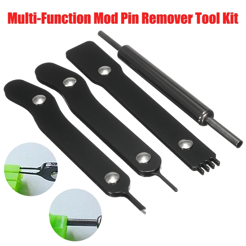 4 Pcs Multi-Function Mod Pin Remover Tool For 4P 6Pin 24Pin SATA Power Cable Connector Removal Remover Black Metal Tool Kit
4 Pcs Multi-Function Mod Pin Remover Tool For 4P 6Pin 24Pin SATA Power Cable Connector Removal Remover Black Metal Tool Kit