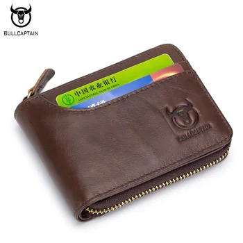 BULLCAPTAIN 100% Genuine Leather Men Wallet RFID New Zipper Short Man Wallets Small Coin Purse Credit Card Holder Organizer BU80
BULLCAPTAIN 100% Genuine Leather Men Wallet RFID New Zipper Short Man Wallets Small Coin Purse Credit Card Holder Organizer BU80