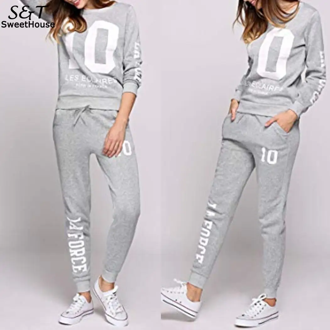 FANALA Two Piece Set Casual Letter Printed Tracksuit Women Tops With Pants O-Neck Sporting Sweatshirts Suit Chandal Mujer Conjun
FANALA Two Piece Set Casual Letter Printed Tracksuit Women Tops With Pants O-Neck Sporting Sweatshirts Suit Chandal Mujer Conjun