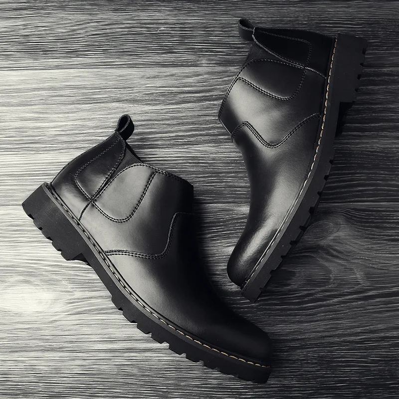 Fashion Leisure Men Motorcycle Boots Ankle Round Toe Sewing Lace up Martin Boots Winter Casual Solid Outdoor Working Shoes
Fashion Leisure Men Motorcycle Boots Ankle Round Toe Sewing Lace up Martin Boots Winter Casual Solid Outdoor Working Shoes