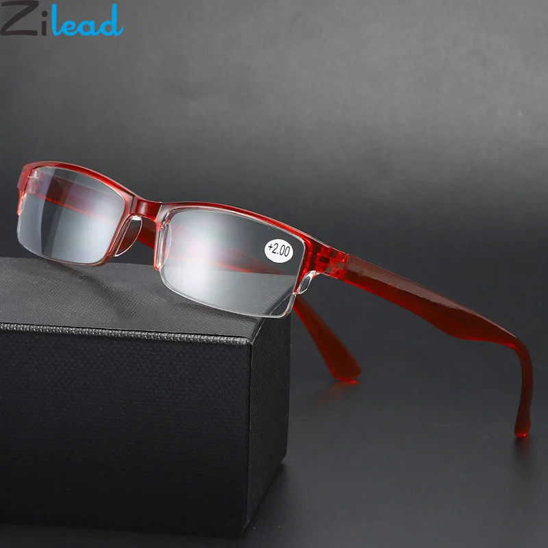 Zilead Integrated Half Frame Reading Glasses Ultralight Resin Spectacles Glasses For Women&Men With Case +1.0to+4.0
Zilead Integrated Half Frame Reading Glasses Ultralight Resin Spectacles Glasses For Women&Men With Case +1.0to+4.0