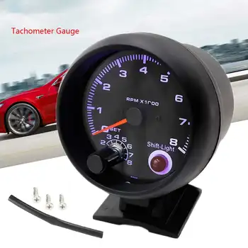 0~8000RPM White LED Backlight Tachometer Gauge 95mm/3.75in Works on 4 6 8 Cylinder Engines Universal Fits 12V Petrol Vehicle
0~8000RPM White LED Backlight Tachometer Gauge 95mm/3.75in Works on 4 6 8 Cylinder Engines Universal Fits 12V Petrol Vehicle