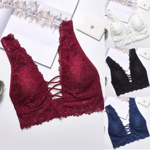 New Sexy Lace Bra Women Girls Lingerie Lace Sleeveless Bralette Bralet Padded Bra Crop Cami Tops Underwear
New Sexy Lace Bra Women Girls Lingerie Lace Sleeveless Bralette Bralet Padded Bra Crop Cami Tops Underwear