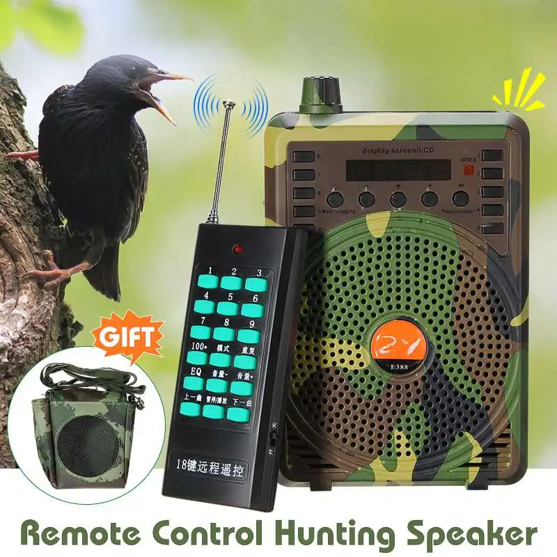 SGODDE Utility Handy Camouflage 48W Hunting Decoys Speaker Bird Caller Predator Sound Caller MP3 Player with Remote Control
SGODDE Utility Handy Camouflage 48W Hunting Decoys Speaker Bird Caller Predator Sound Caller MP3 Player with Remote Control