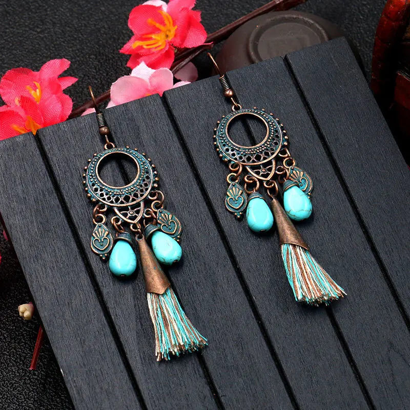 New Long Fringed Tassel Earrings Geometric Metal Leaf Leaves Stones Green Thread Dream Drop Pom Pom Earring Beach Jewerly
New Long Fringed Tassel Earrings Geometric Metal Leaf Leaves Stones Green Thread Dream Drop Pom Pom Earring Beach Jewerly