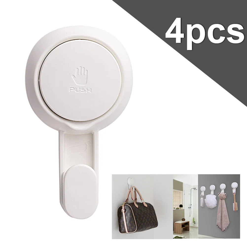 4 Pcs Plastic Vacuum Suction Cup Multi-Purpose Hooks Reusable Hooks for Towel Strong Suction Hooks Bathroom Wall Hooks
4 Pcs Plastic Vacuum Suction Cup Multi-Purpose Hooks Reusable Hooks for Towel Strong Suction Hooks Bathroom Wall Hooks