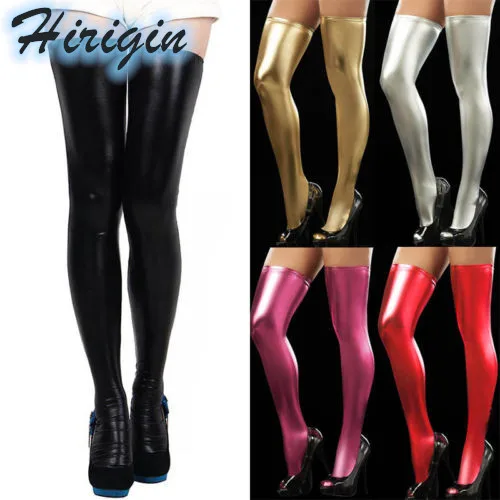Women Stockings Sexy Women PU Leather Over Knee Stockings Solid Thigh-high Comfortable Long Stockings
Women Stockings Sexy Women PU Leather Over Knee Stockings Solid Thigh-high Comfortable Long Stockings