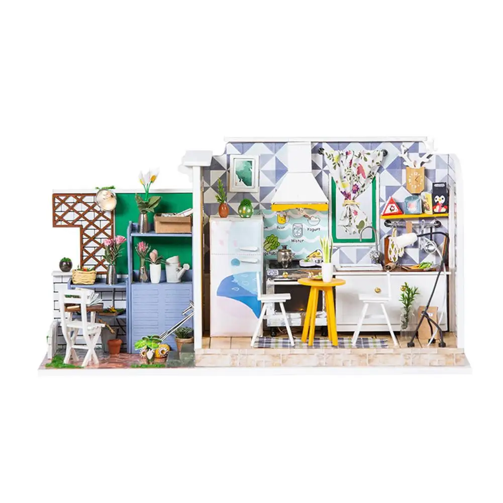 Wooden Miniature Dollhouse Kit DIY Art House Crafts Perfect Birthday Gift For Girls Decorative Ornaments
Wooden Miniature Dollhouse Kit DIY Art House Crafts Perfect Birthday Gift For Girls Decorative Ornaments